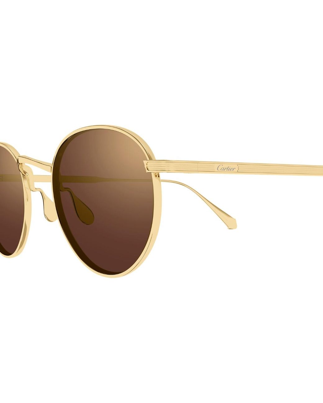 Cartier Brown Logo Sunglasses for men