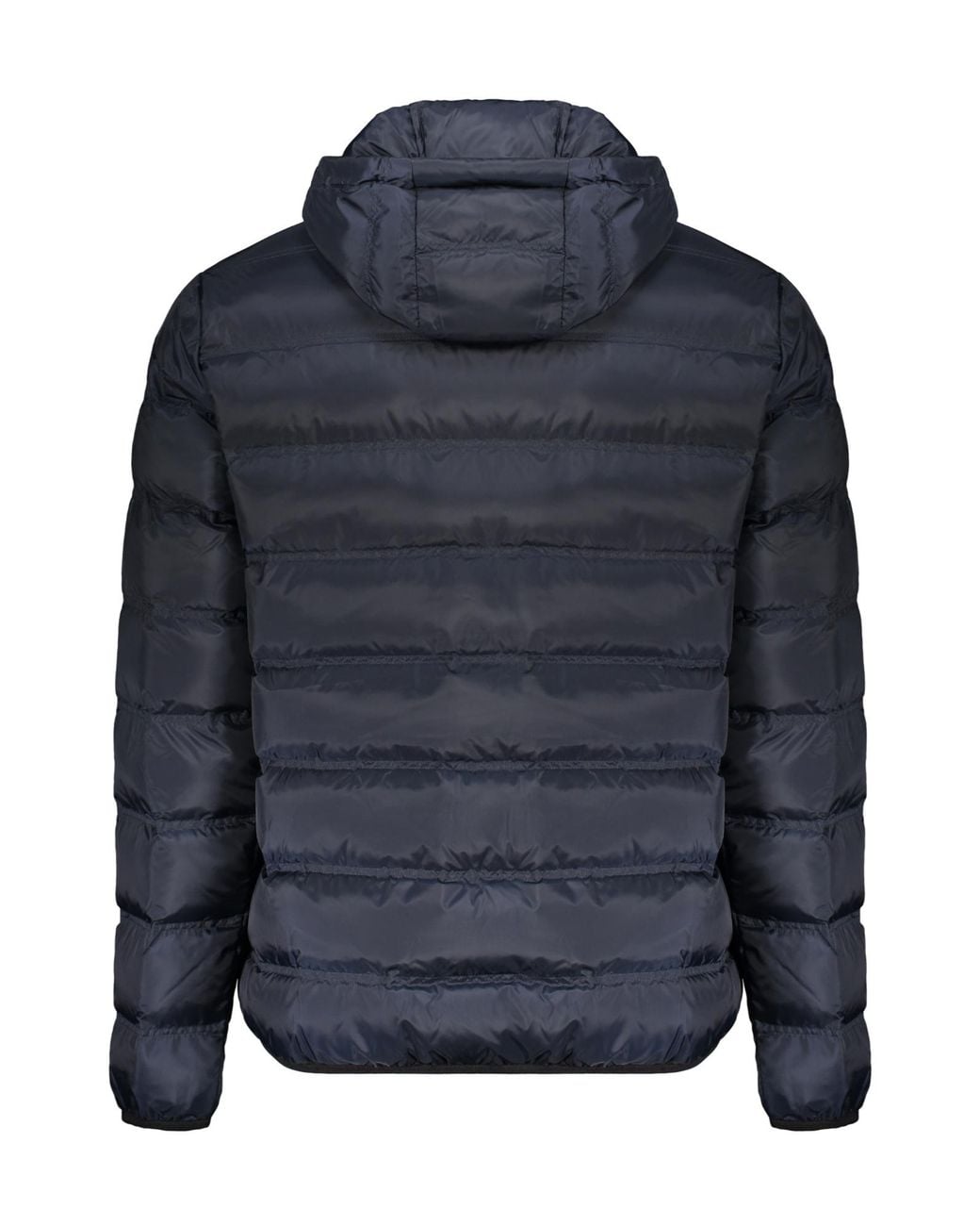 EA7 Blue Hooded Padded Jacket for men