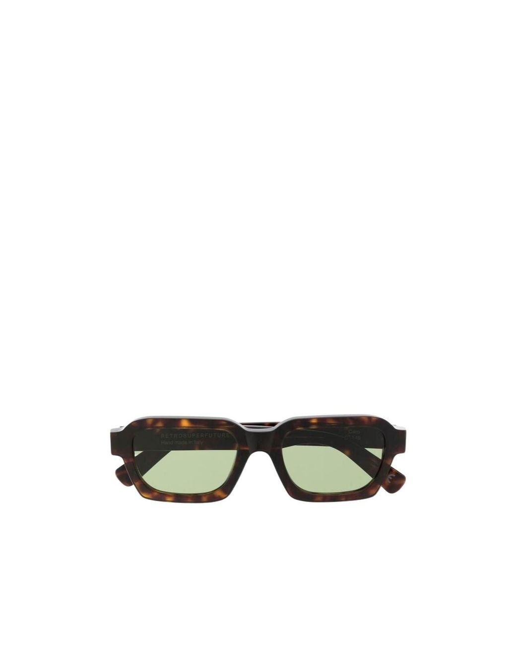 Retrosuperfuture Green Caro Tortoiseshell-Effect Sunglasses