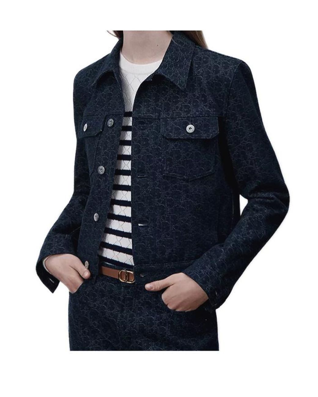 Dior Blue Cropped Jacket