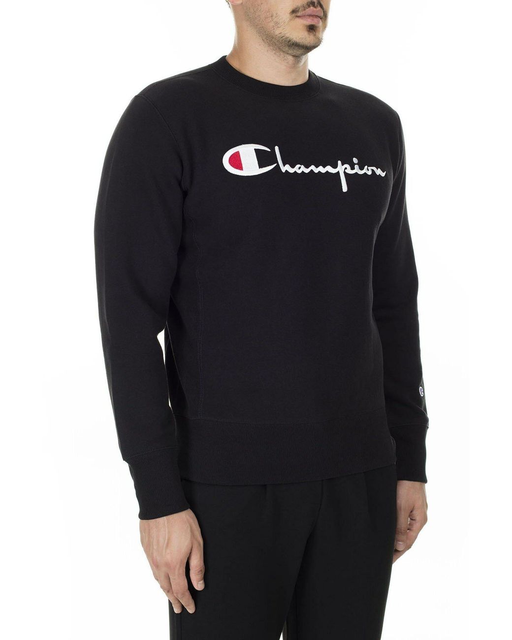 Champion Black Printed Pattern Pullover
