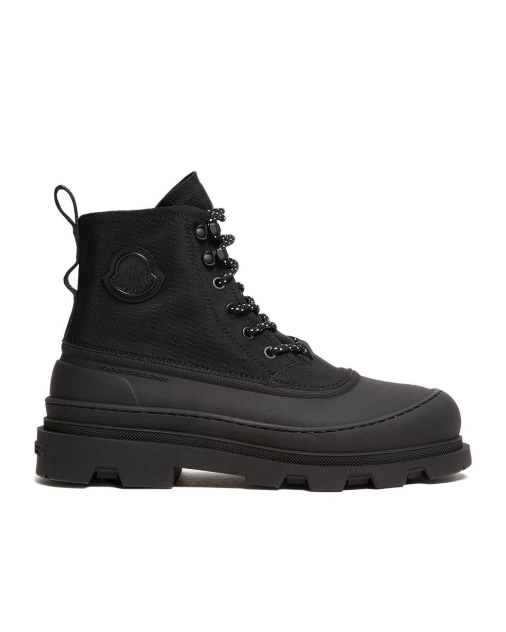 Moncler Black Vera Sheal Lace-Up Boots
