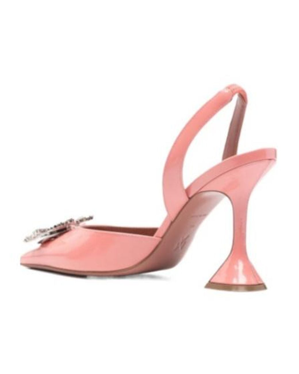 AMINA MUADDI Pink Ankle-Wrap High Heels