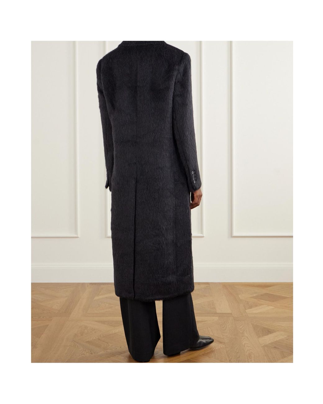 Joseph Black Single-Breasted Coat