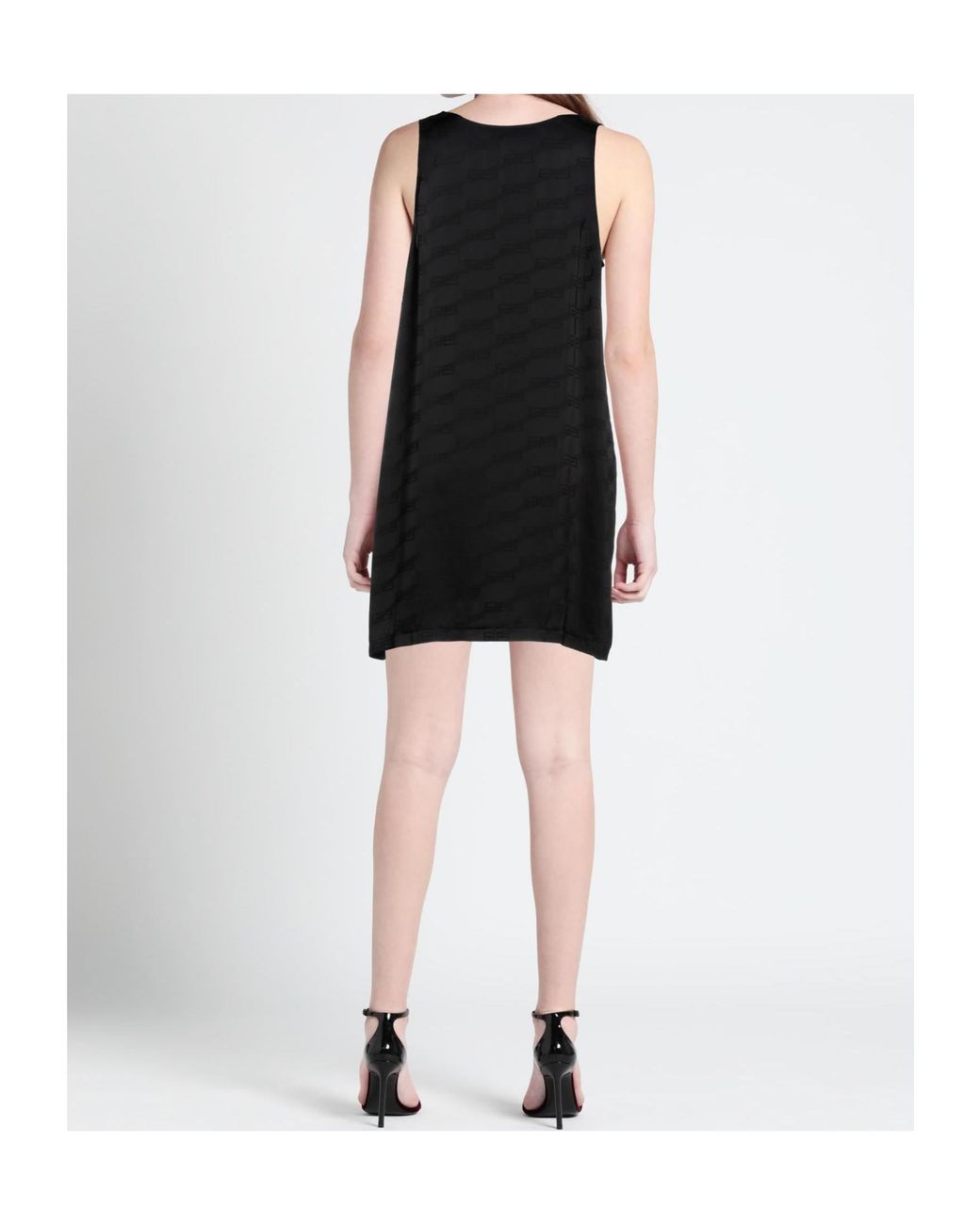 Balenciaga Black Logo Crew Neck Dress