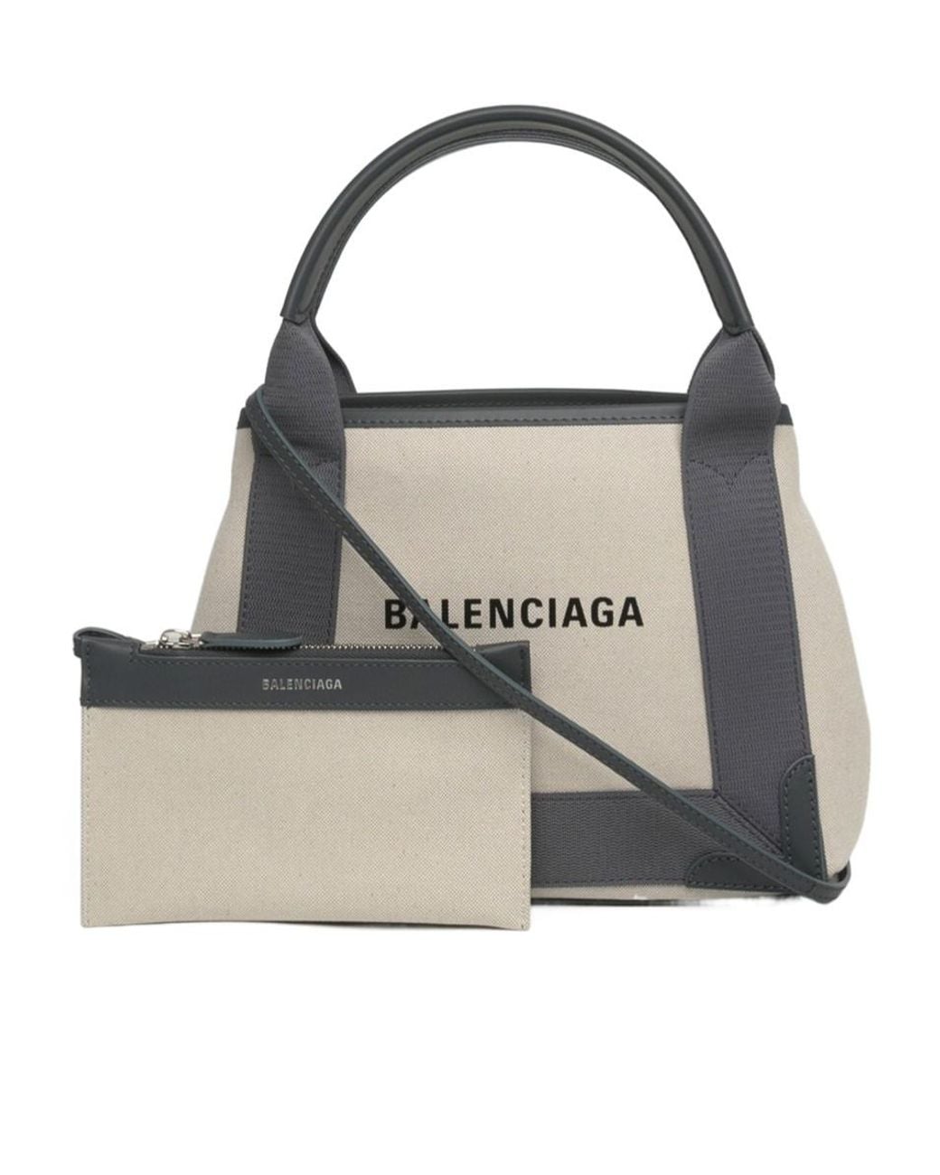 Balenciaga Gray Xs Logo Letter Shoulder Bag