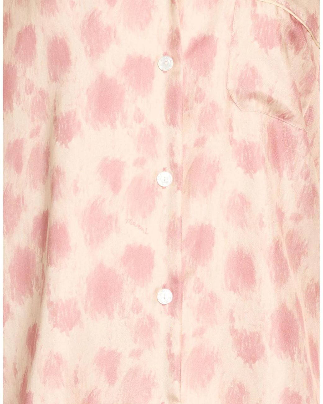 Marni Pink Patterned Shirts Blouses