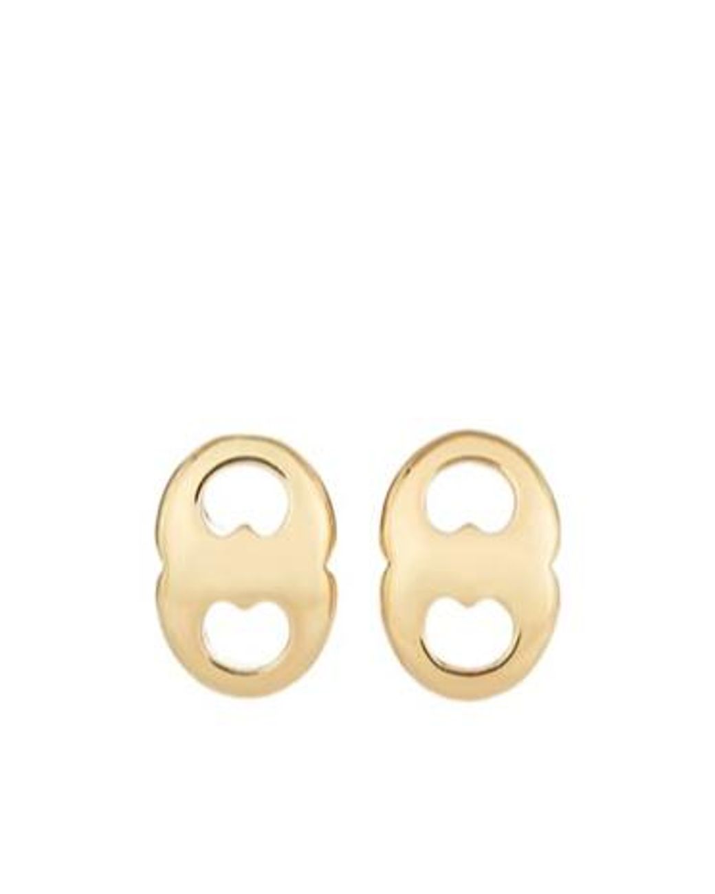 Tory Burch Natural Gemini Stud Earrings