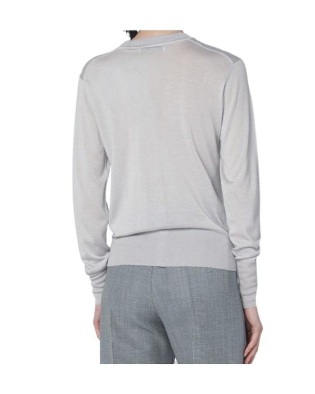 Vivienne Westwood White Logo Embroidered Knitted Cardigan