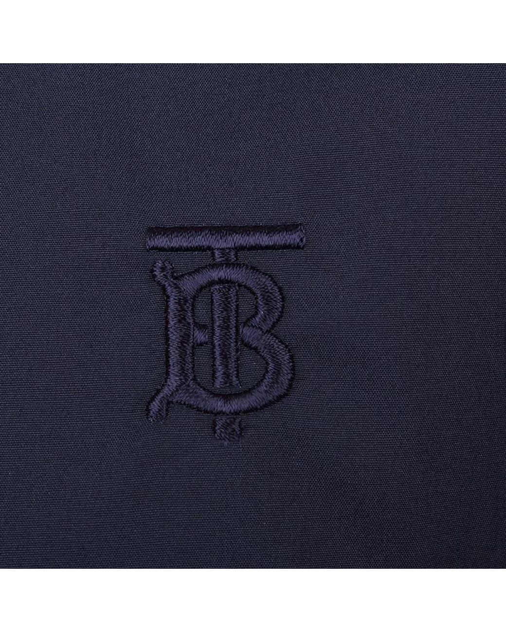 Burberry Blue Slim Fit Monogram Shirt for men