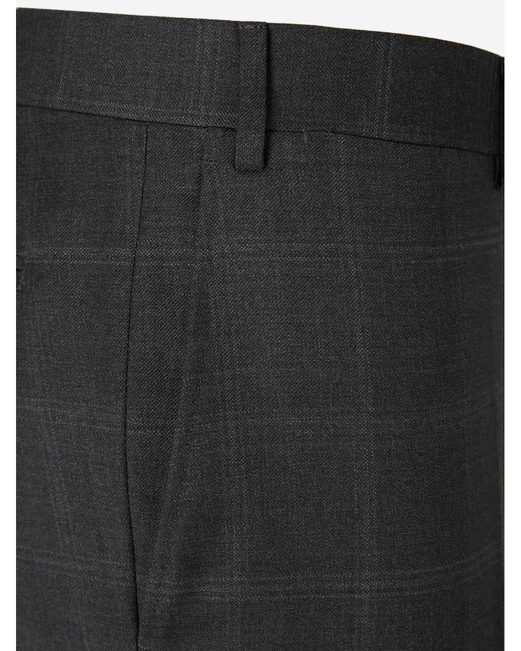 Canali Black Classic Check Suit for men