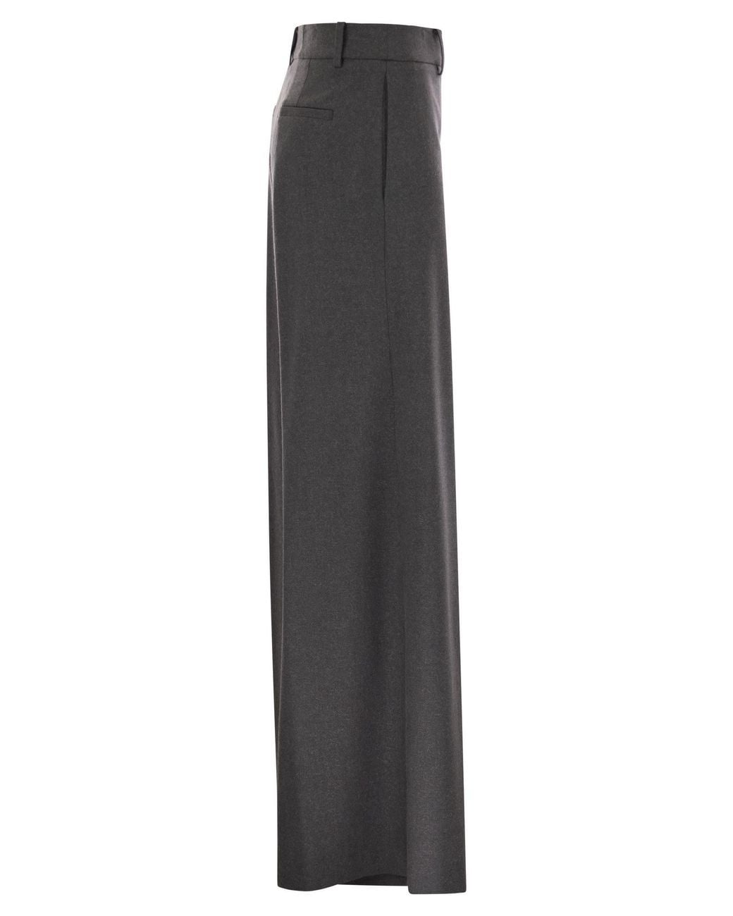 Herno Gray Belt Loop Casual Pants