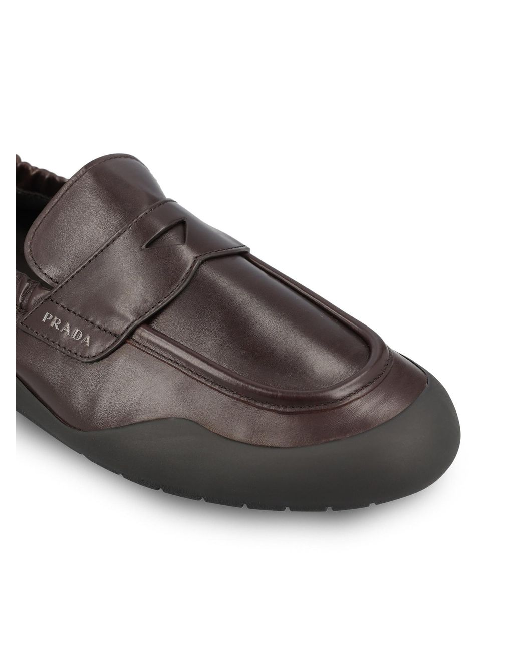 Prada Brown Speedrock Leggero Loafers for men