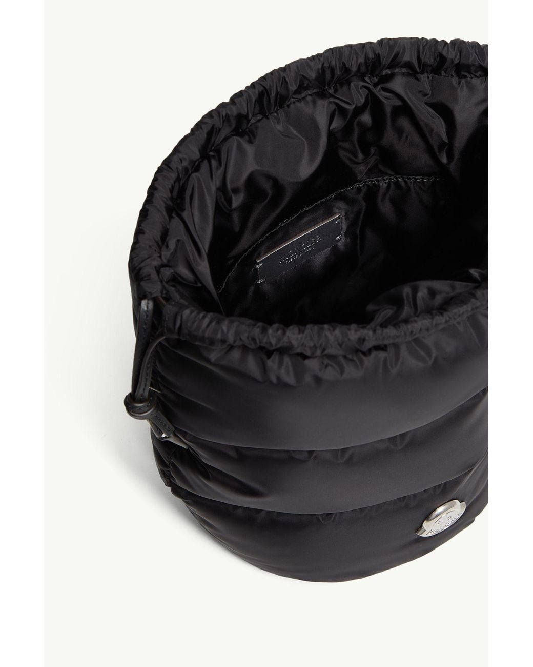 Moncler Black Caradoc Nylon Bucket Bag