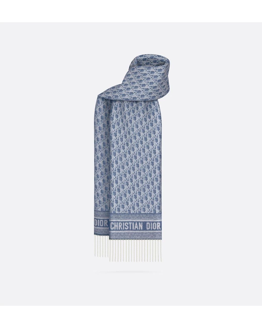 Dior Blue Oblique Scarf
