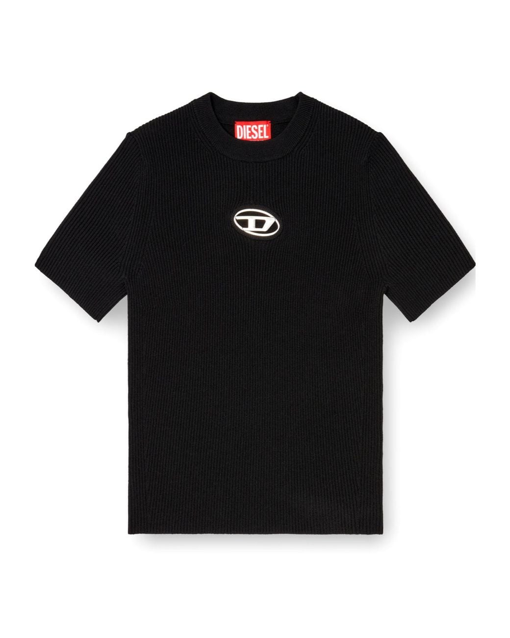 DIESEL Black M-Valari-Ss Crewneck T-Shirt