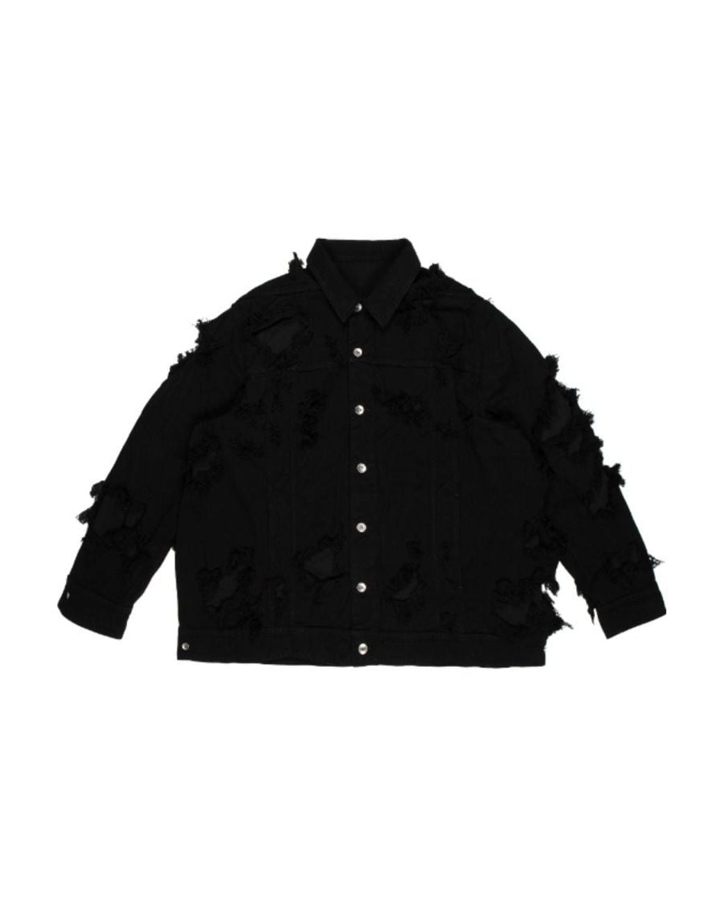Rick Owens Black Layered Detailed Jacket for men