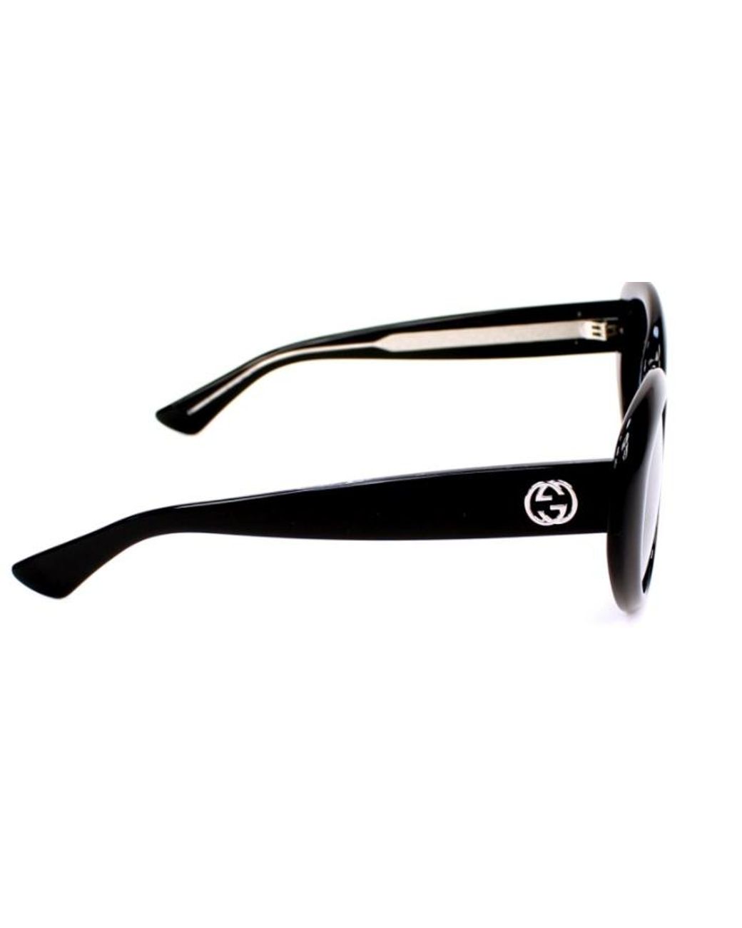 Gucci Black Round-Frame Sunglasses
