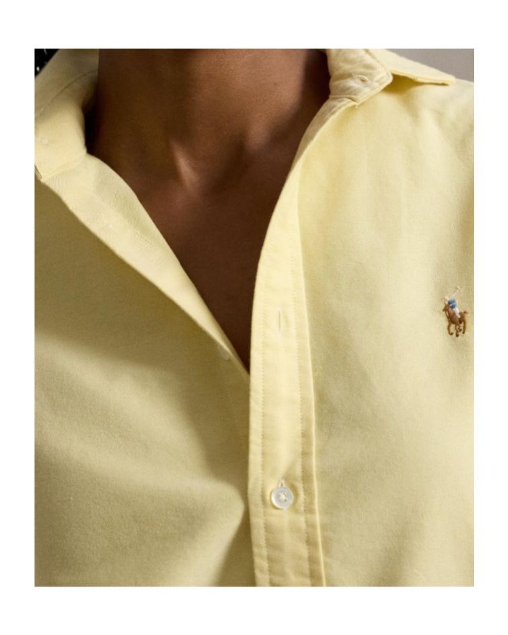 Polo Ralph Lauren Yellow Polo Pony-Embroidered Shirt