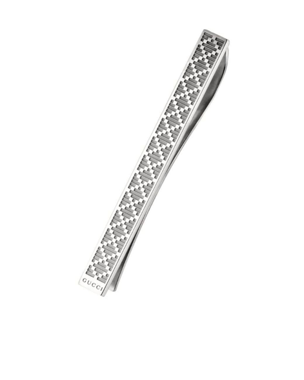 Gucci White Diamante Tie Bar for men