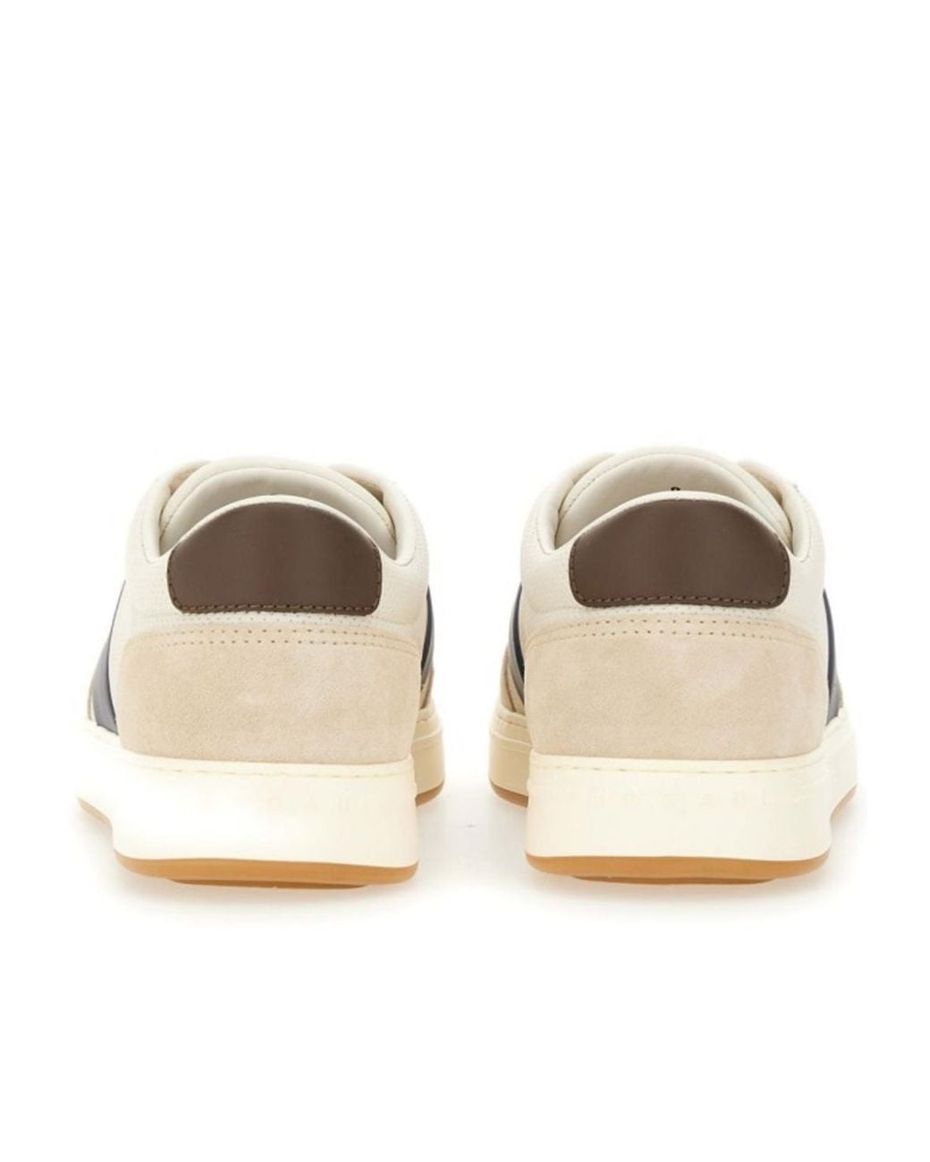 Hogan Natural Logo Embossed Lace-Up Sneakers for men