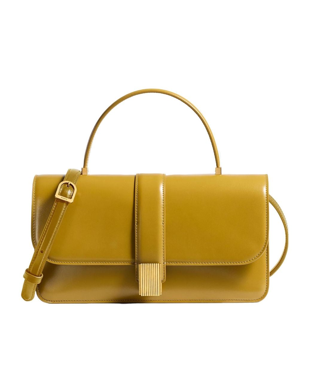 Khaite Yellow Blake Top-Handle Bag