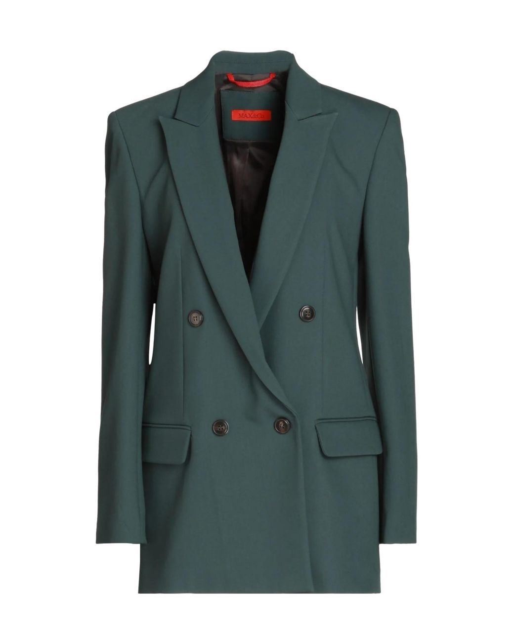 MAX&Co. Green Solid Color Double- Suit