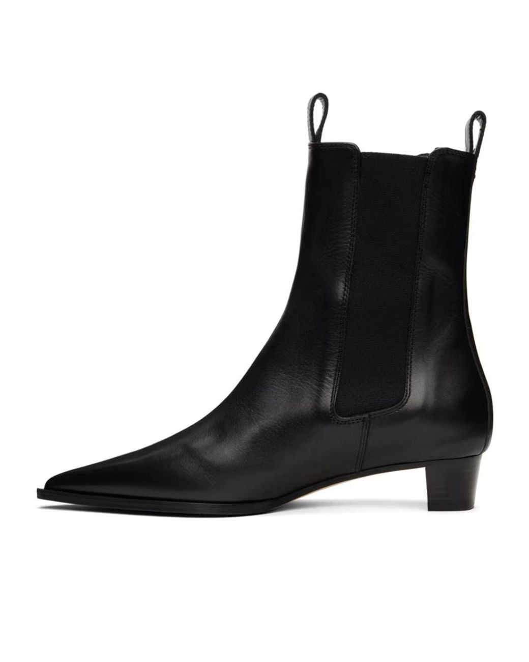 Aeyde Black Kiki Pointed Chelsea Boots