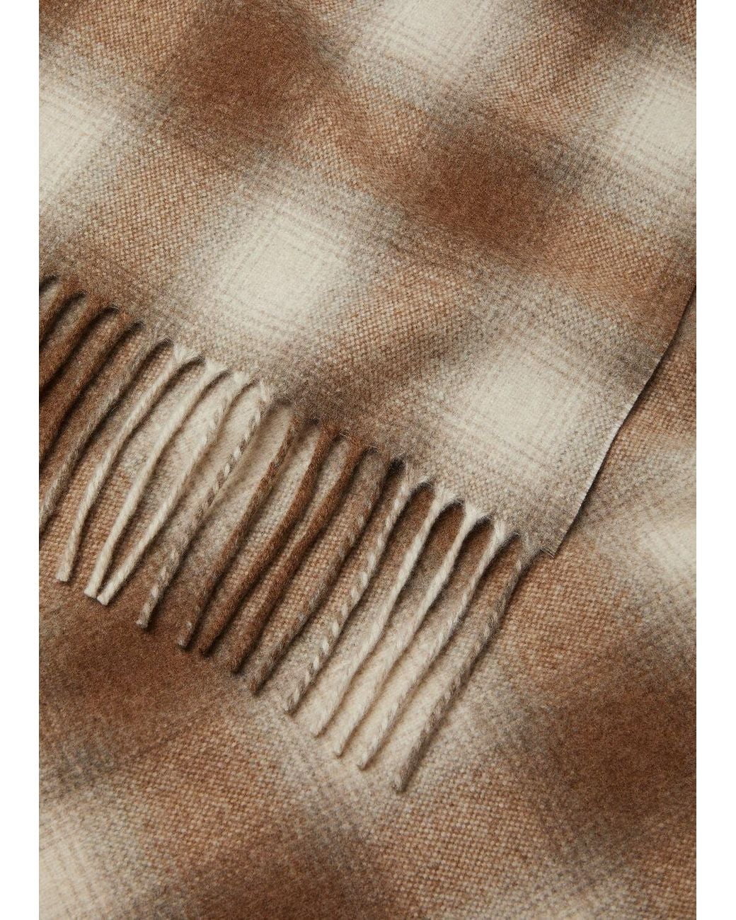 Loro Piana Natural Tartan Scarf for men