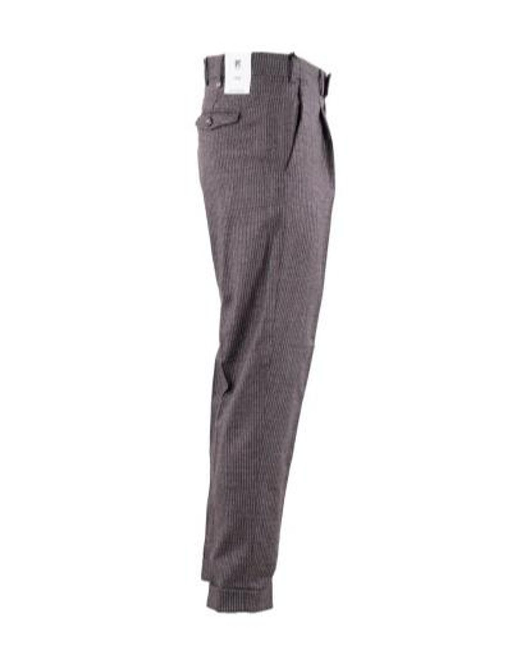 Pt Pantaloni Gray Tailored Trousers for men