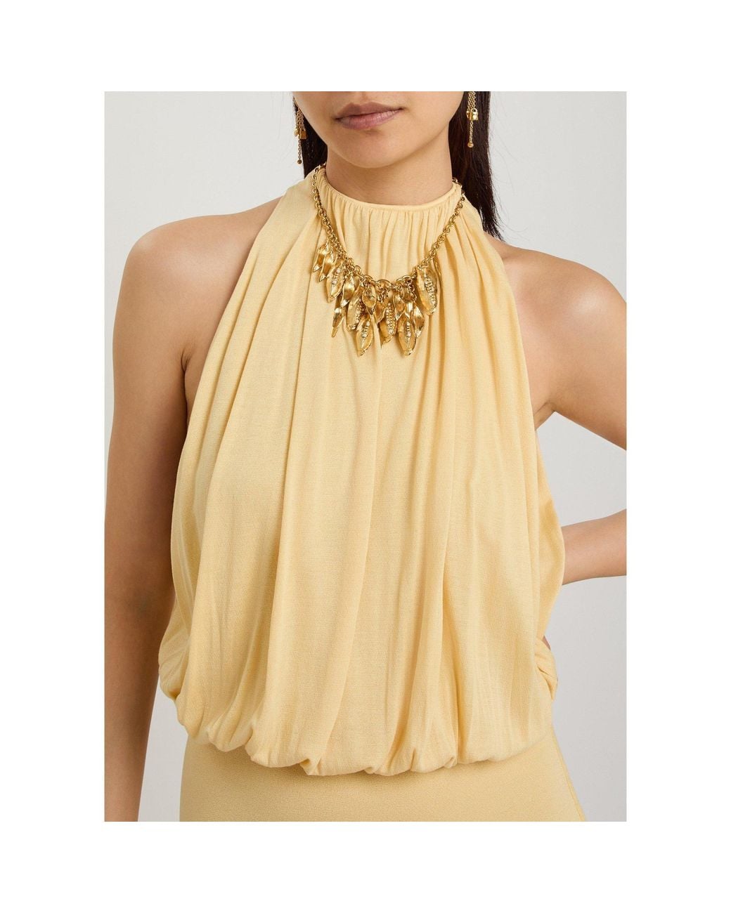 Chloé Metallic Multi-Layer Necklace