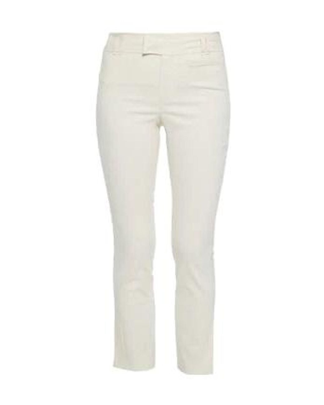 Isabel Marant White High-Waisted Casual Tapered Trousers