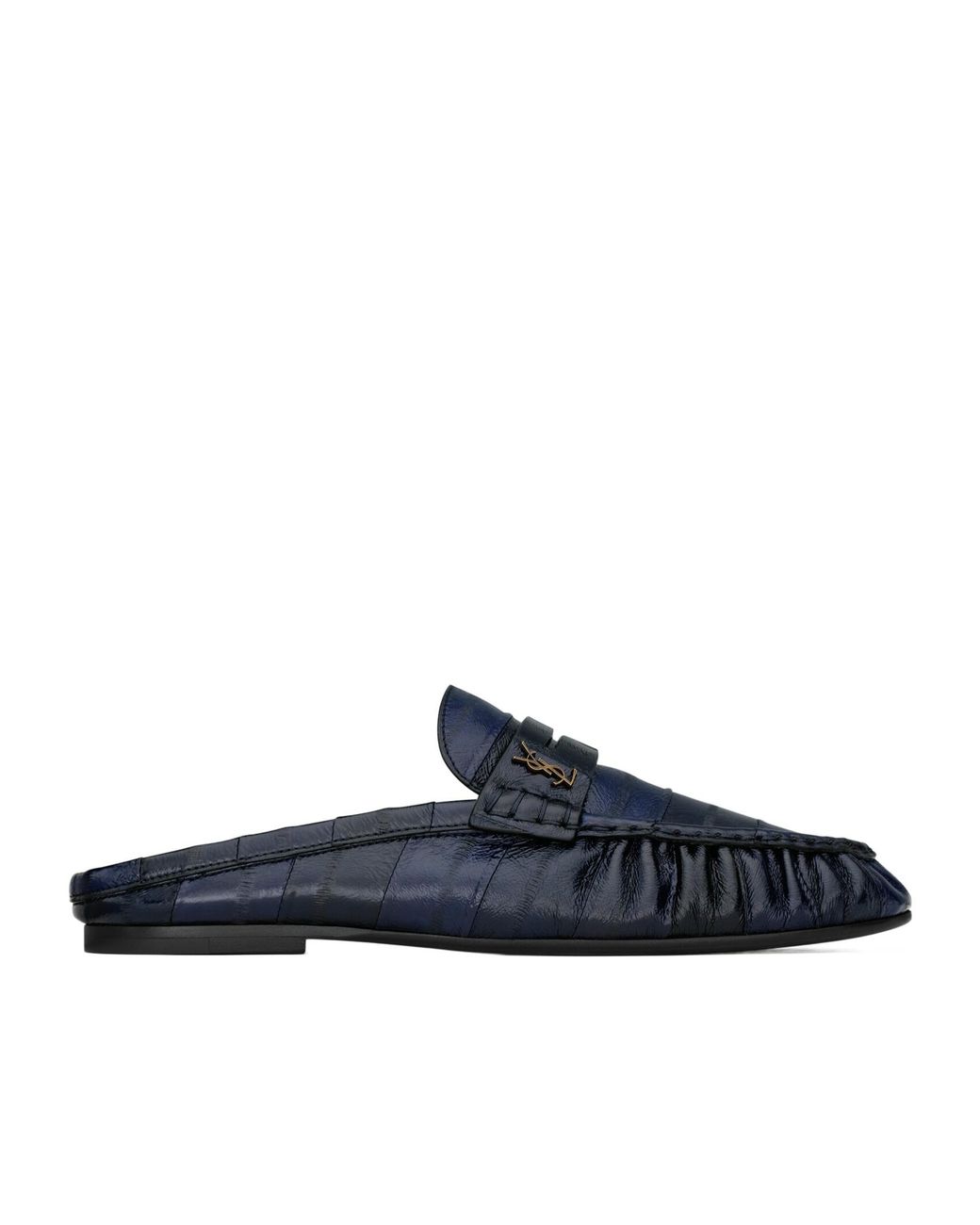 Saint Laurent Blue Le Loafer Slip-On Mules