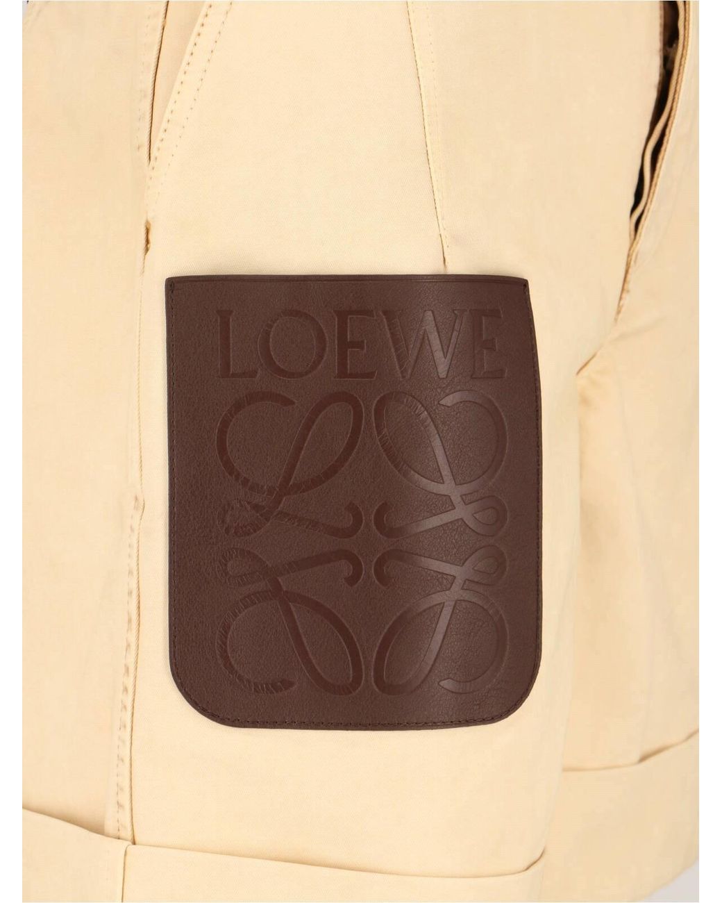 Loewe Natural Turn-Up Shorts for men