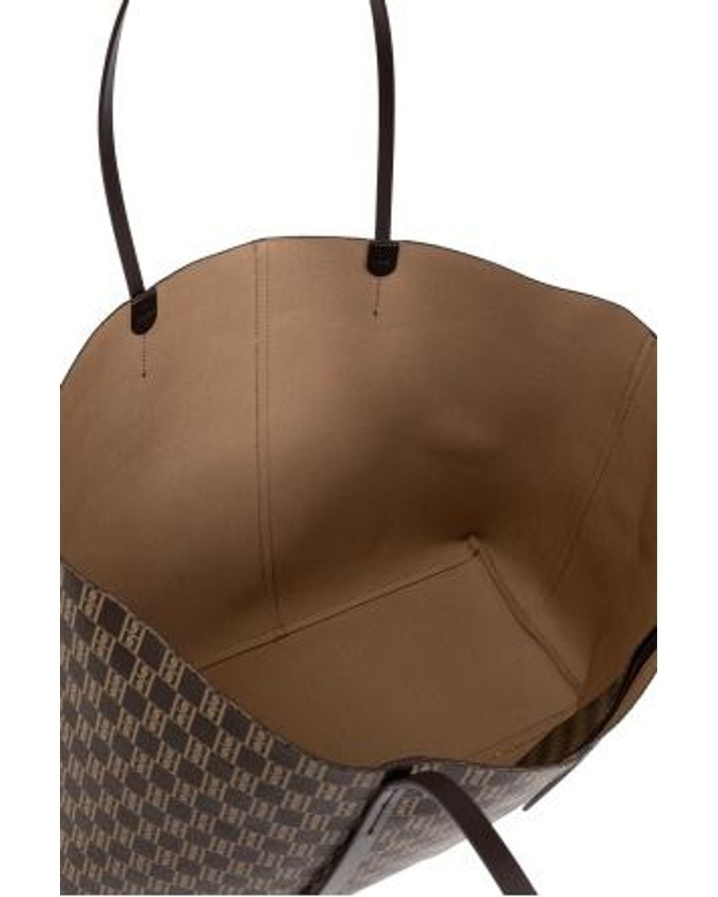 By Malene Birger Brown Signature Pattern Tote Bag