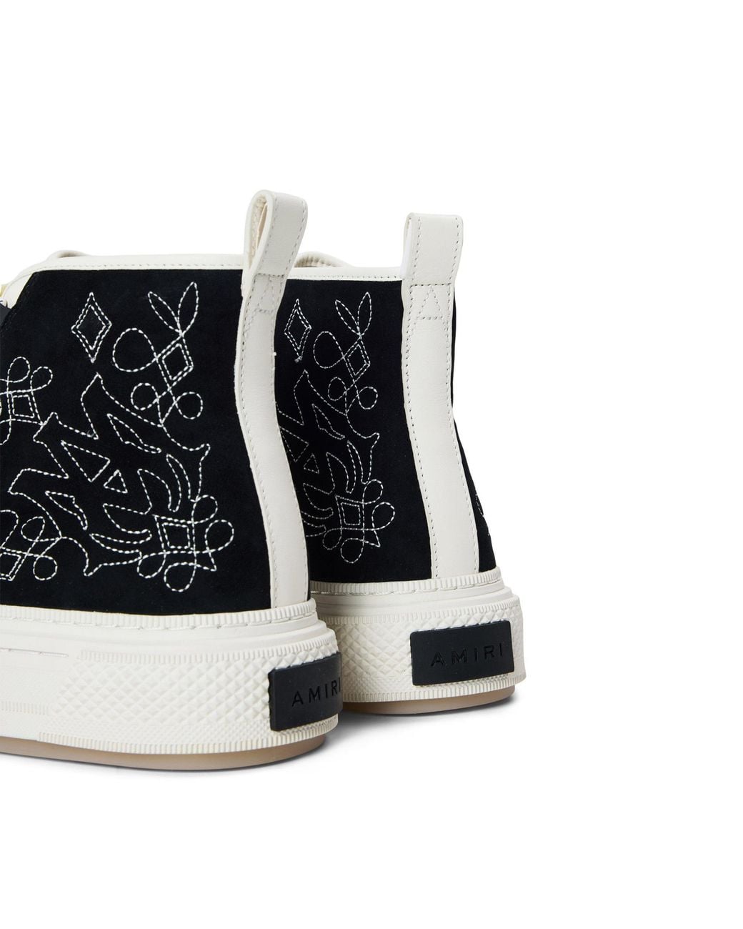 Amiri Black Color-Blocked High-Top Casual Shoes for men