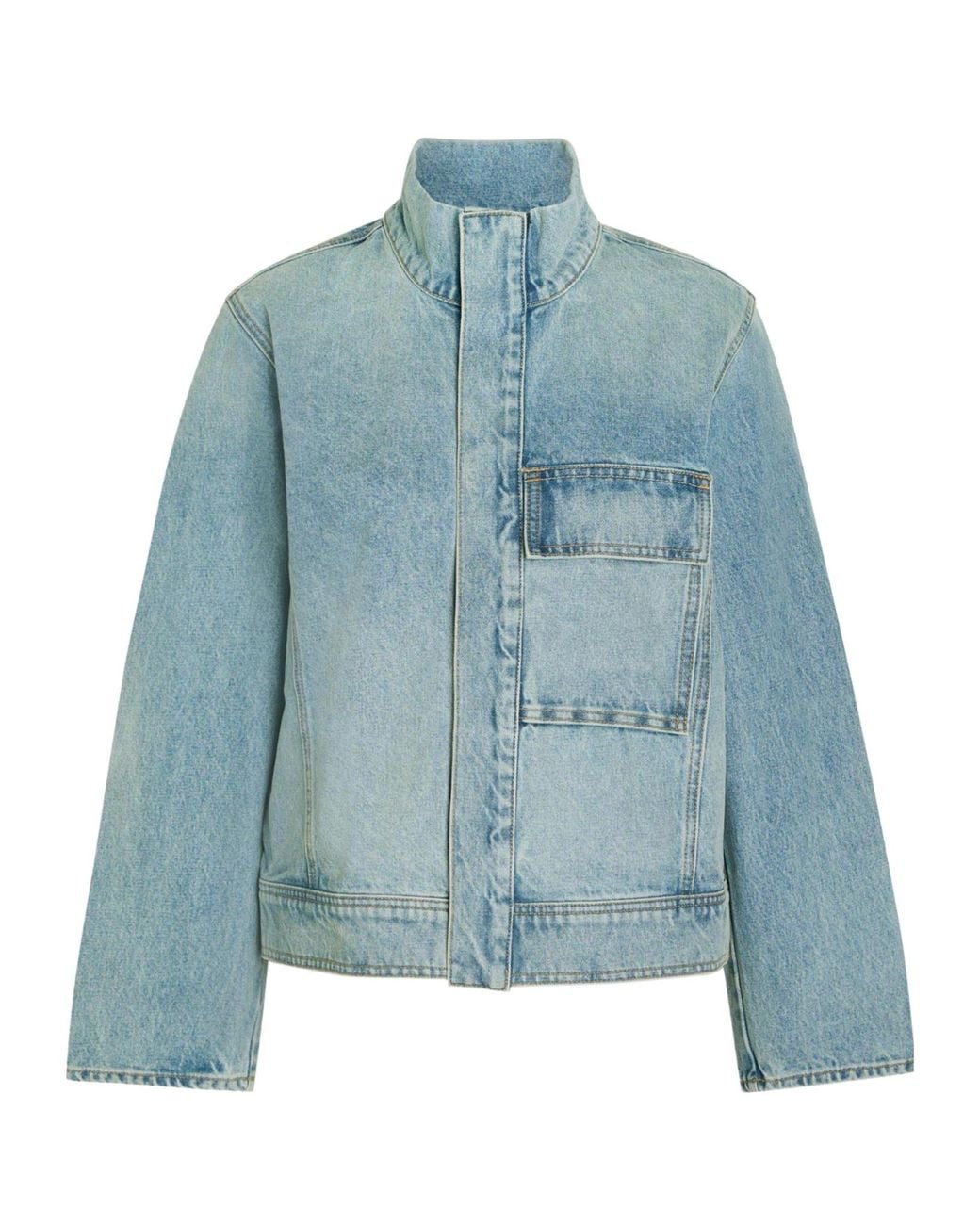 Nili Lotan Blue Long-Sleeve Denim Jacket