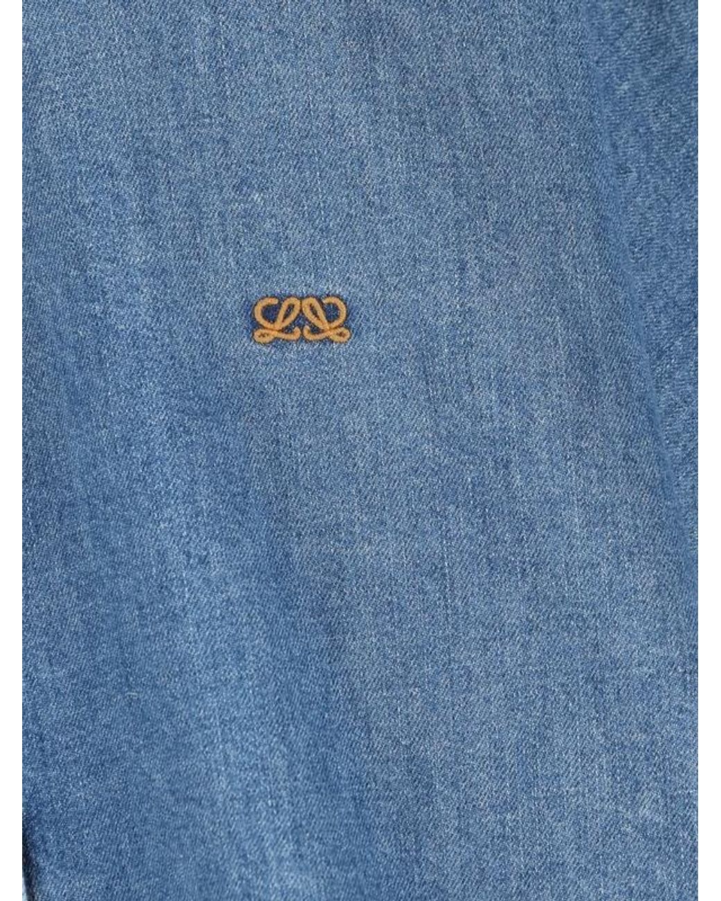 Loewe Blue Relaxed Logo Shirt