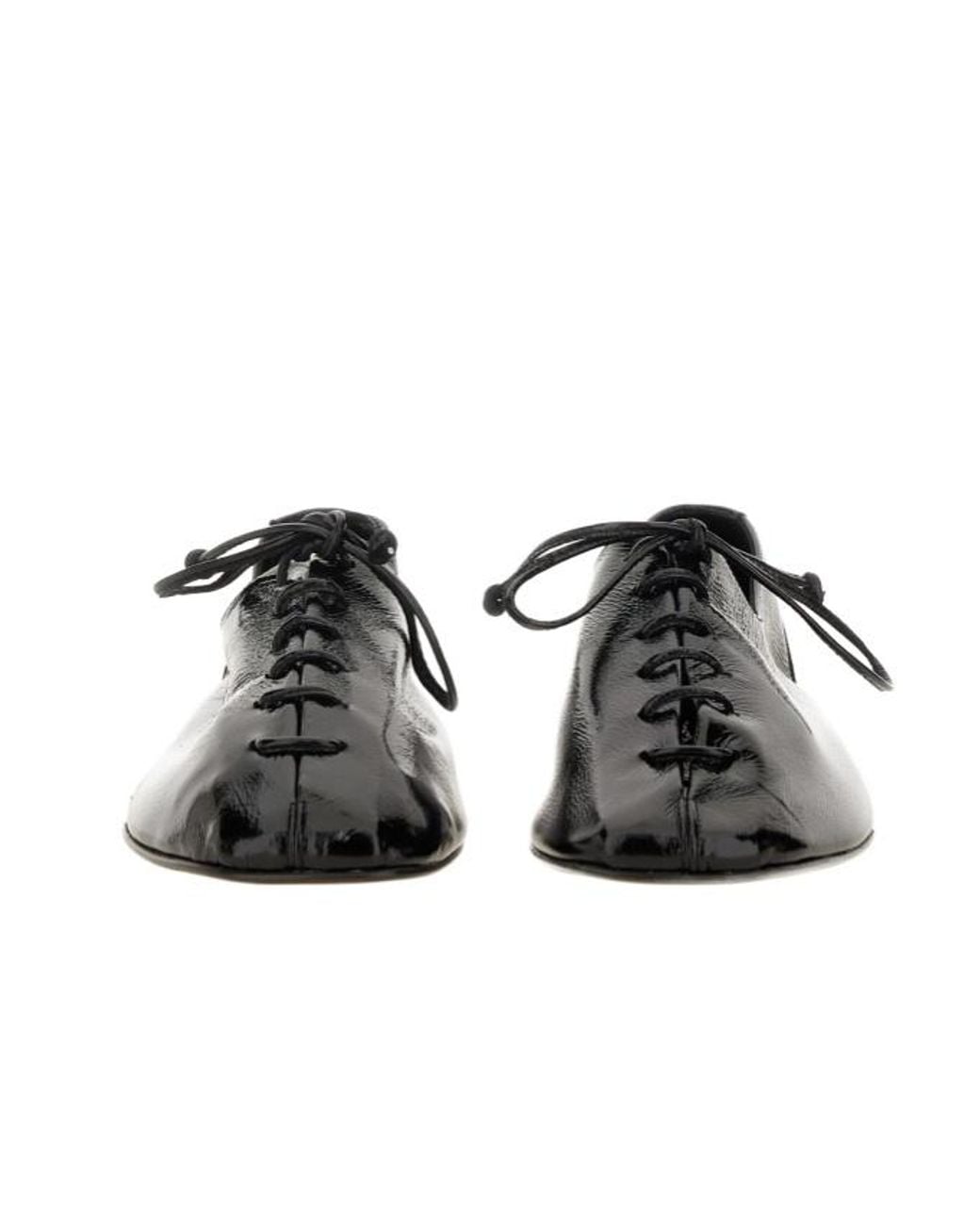 Hereu Black Plegada Lace-Up Shoes