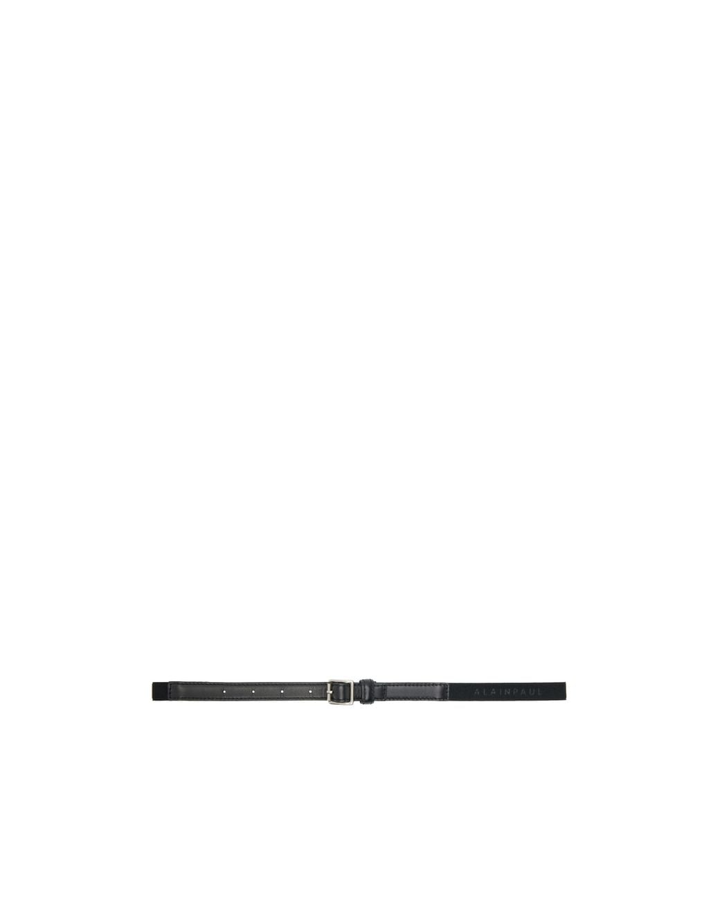 ALAINPAUL White Panelled Belt for men