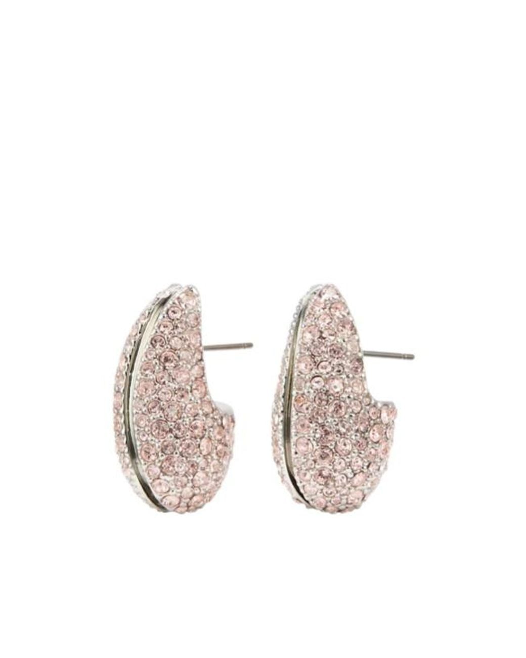 Tory Burch Pink Crystal-Embellished Earrings