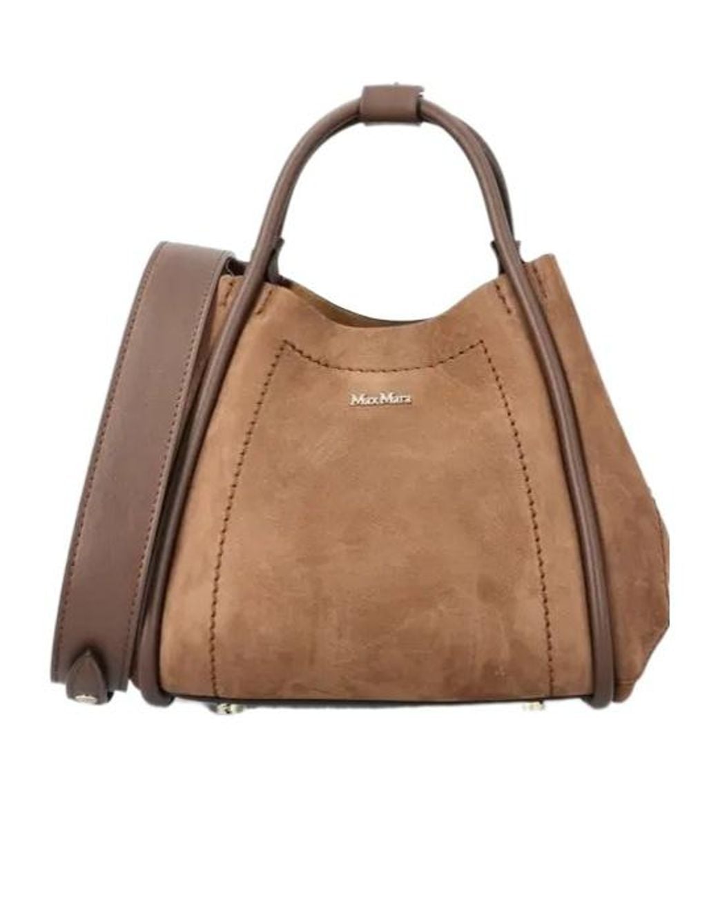Max Mara Brown Small Marine Bag