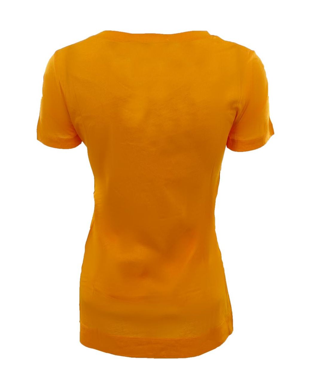 Moschino Orange Item O-Neck Short-Sleeved T-Shirt