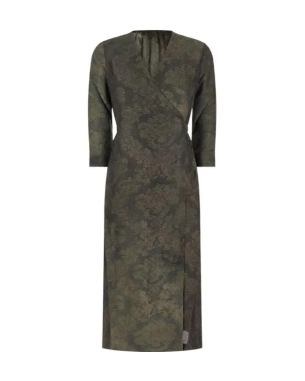 Uma Wang Gray V-Neck Dress