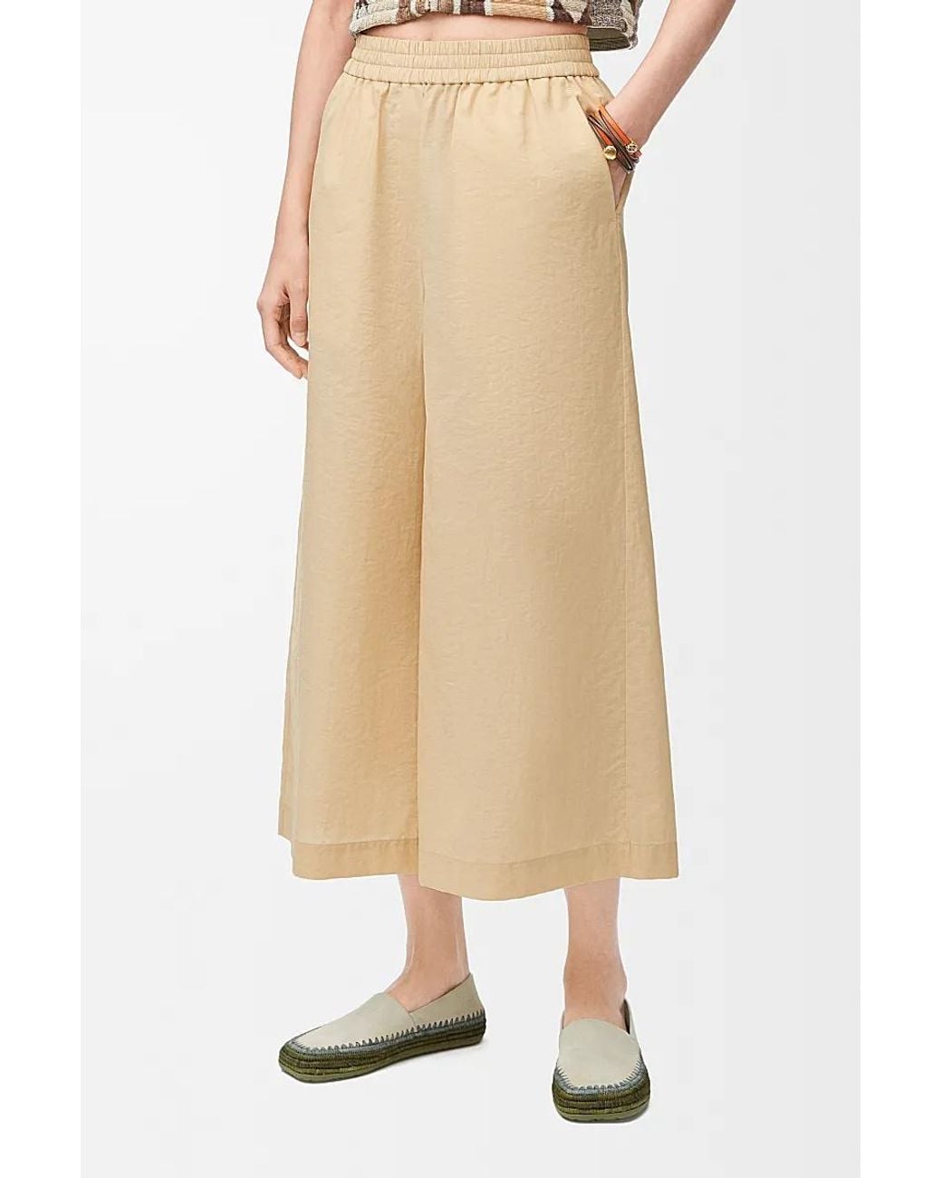 Loewe Natural Cropped Trousers