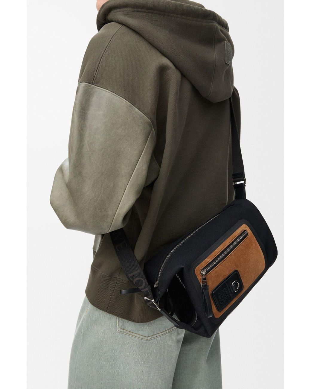 Loewe Black Small Flex Loop Bucket for men