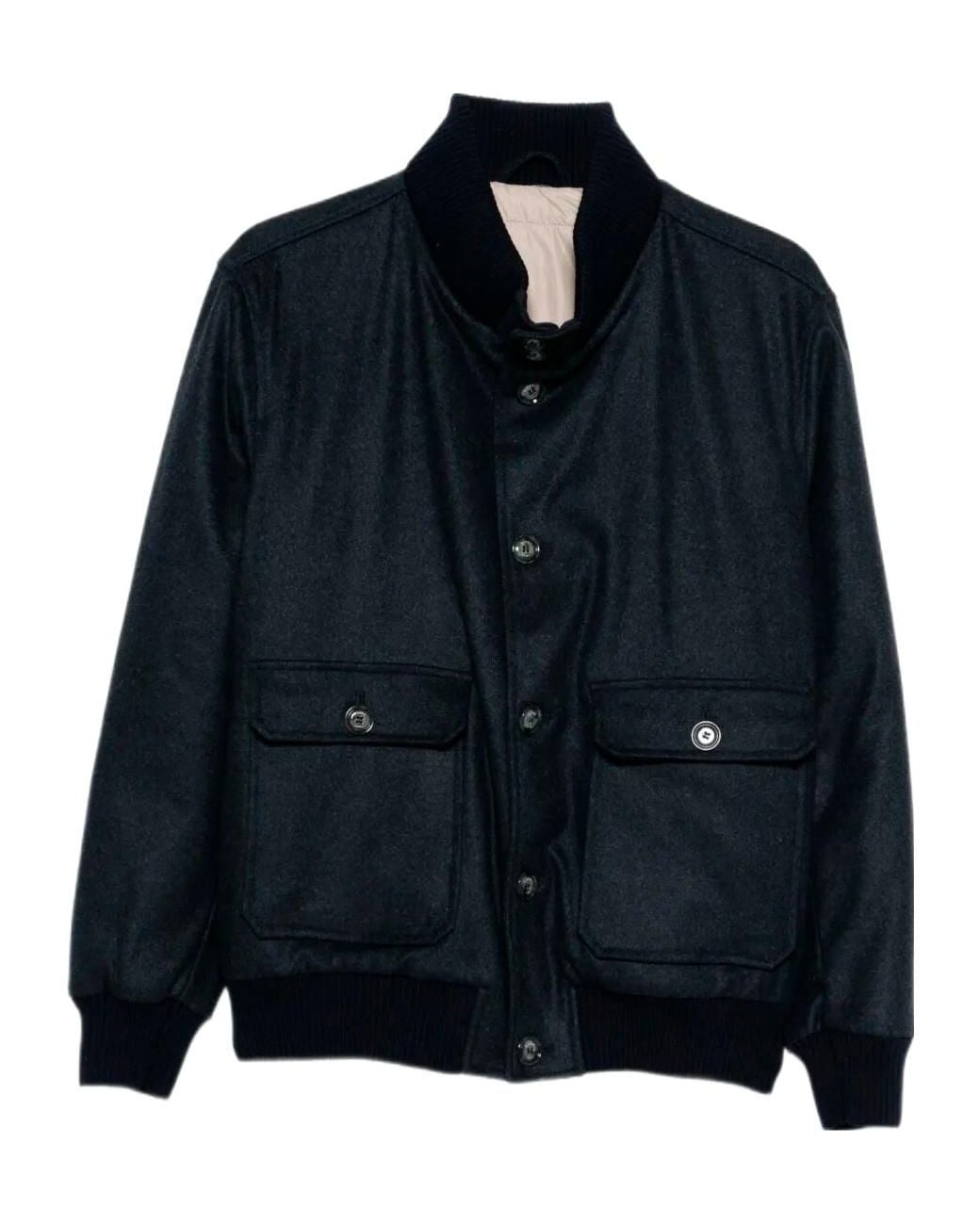 Barba Napoli Blue Barba Vermont Bomber Jacket for men