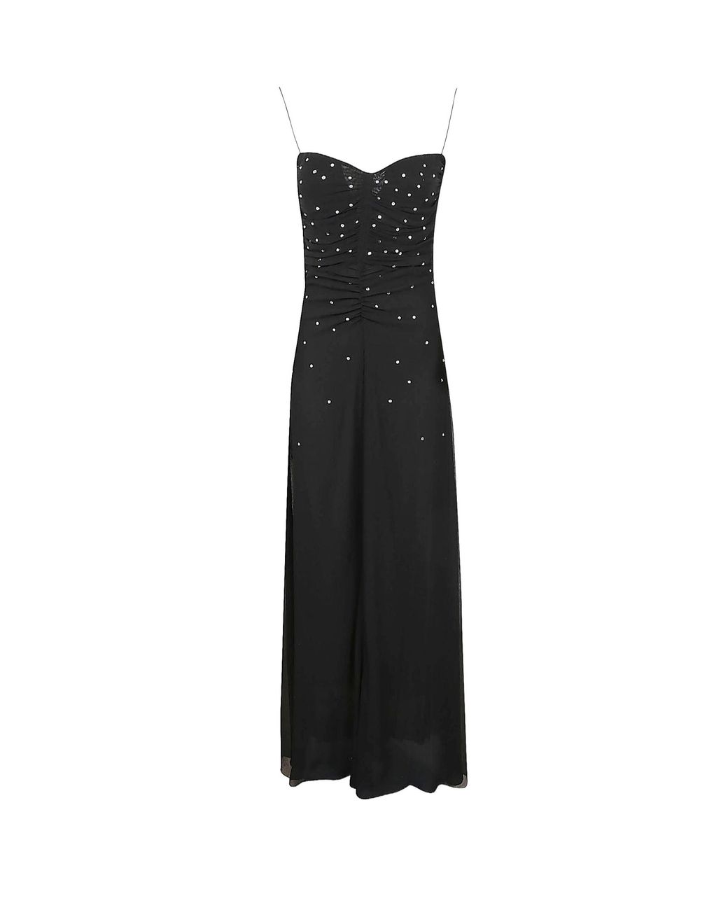 Forte_forte Black My Dress Embellished Bustier Dress