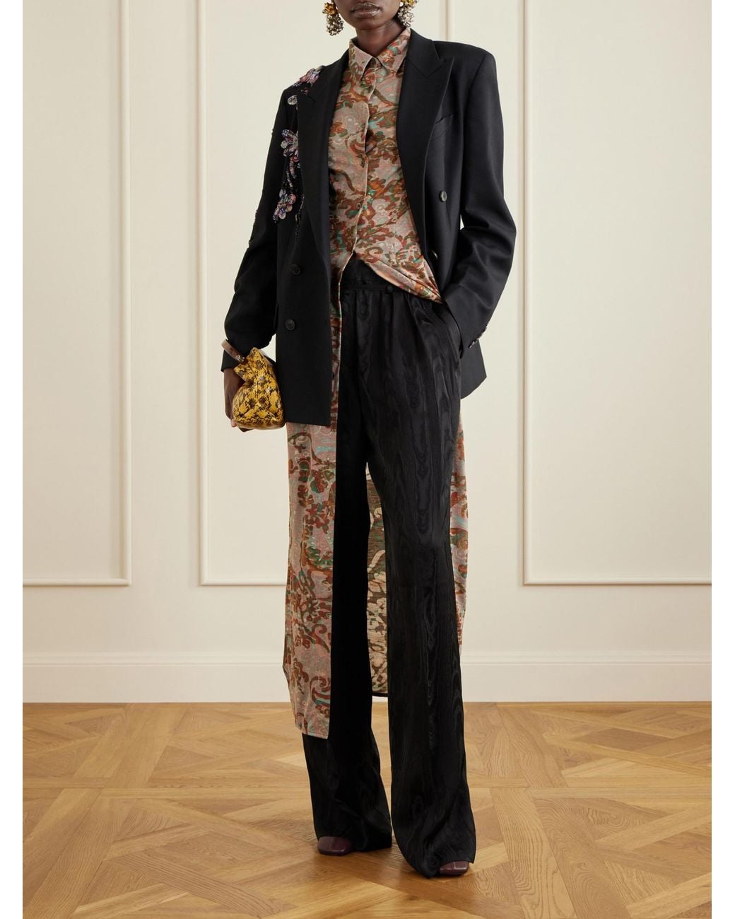 Dries Van Noten Natural Light Flowing Long Dress