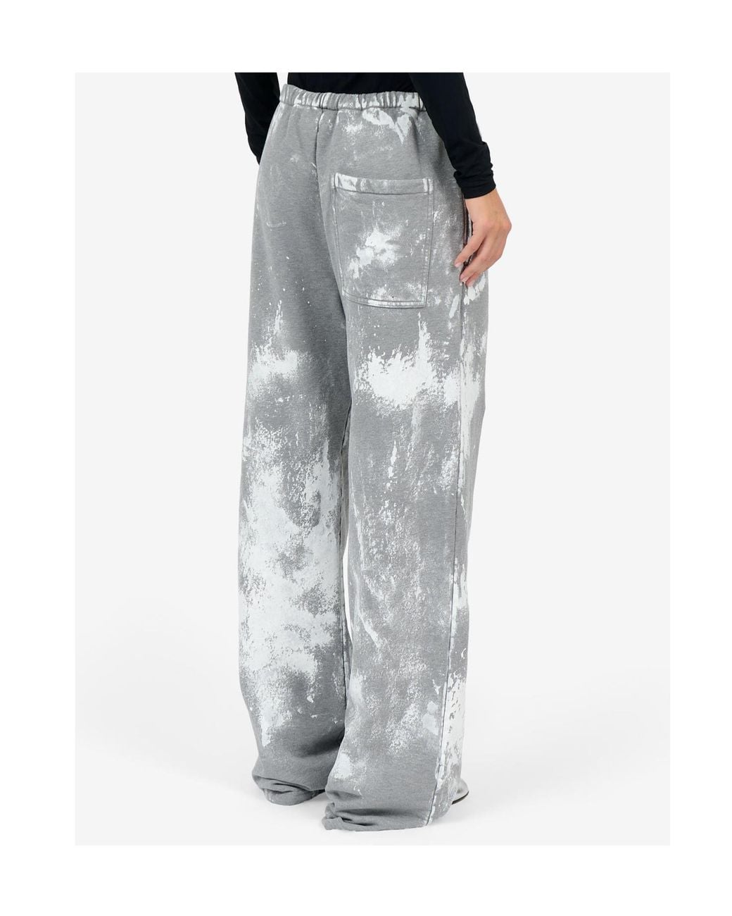 MM6 by Maison Margiela Gray Drawstring Painted Pants